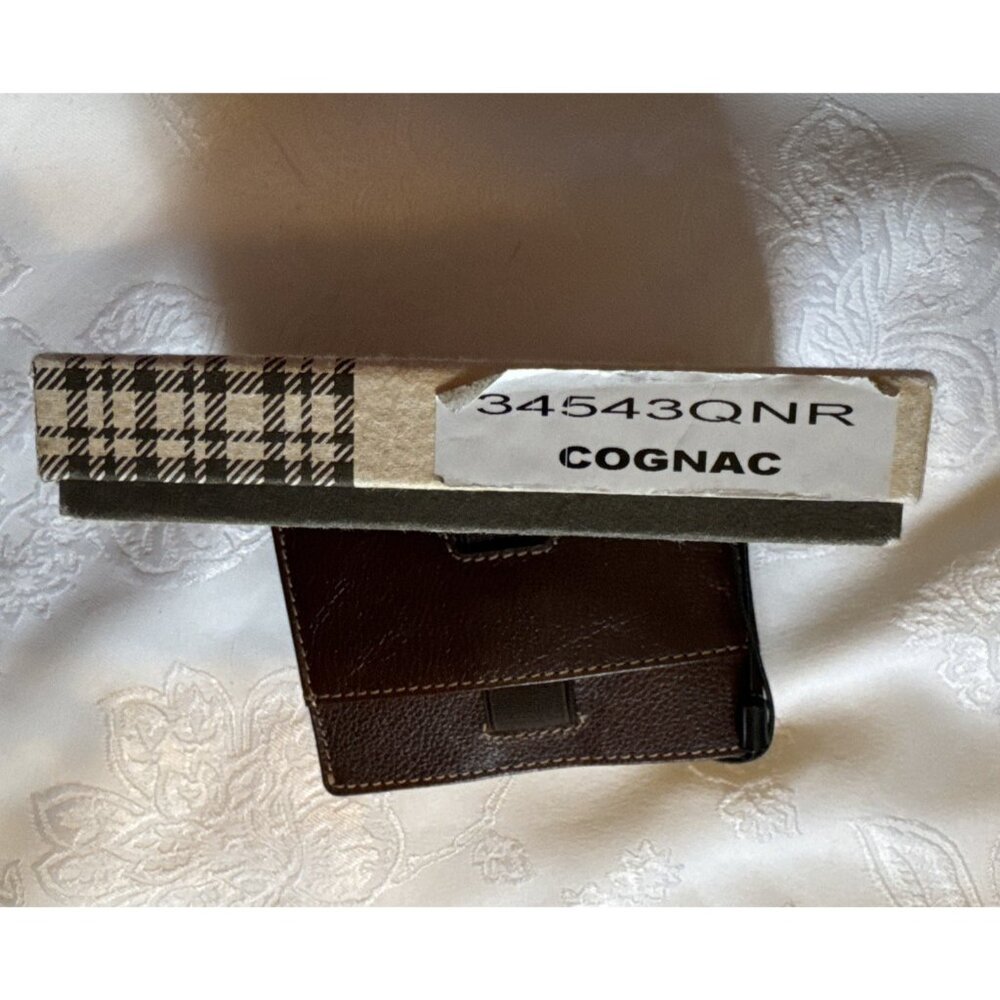 Boconi Men's Slim RFID Card Wallet Genuine Leather Brown NEW in Box - Picture 8 of 8